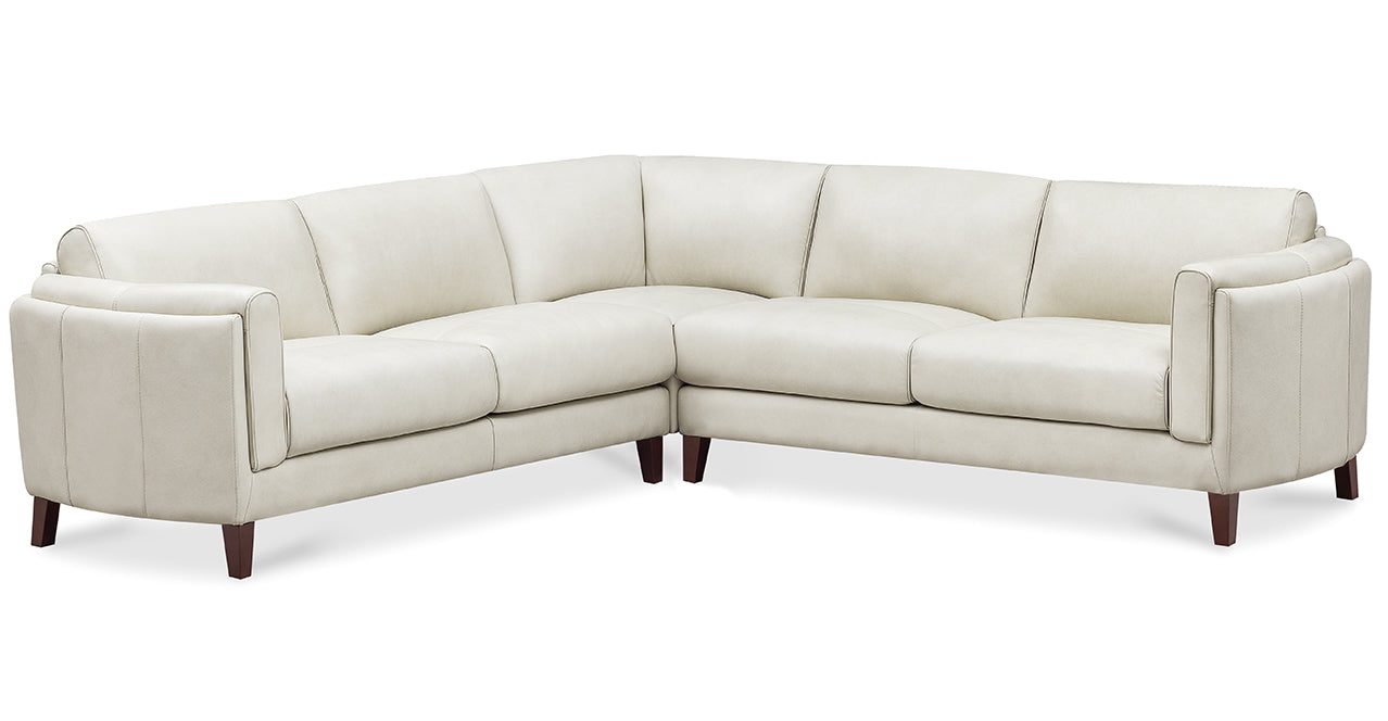 Maui Leather Sectional Collection, Natural